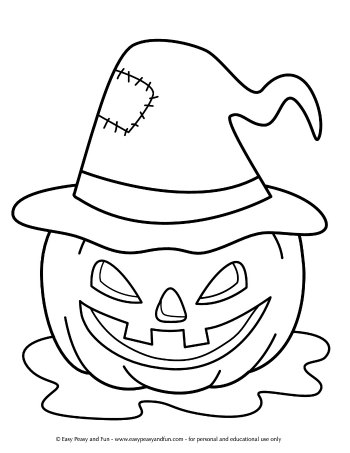 Page Jack o Lanterns Coloring Pages