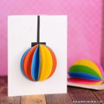 3D Paper Ornament Christmas Card Idea