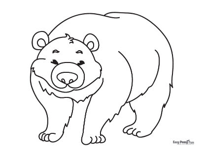 Huge Forest Animal Coloring Sheet