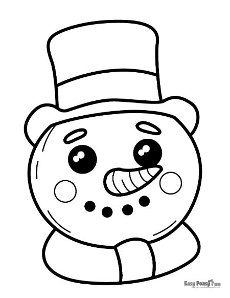 Big Snowman Image to Color