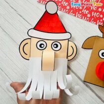 Build a Santa Puppet Template