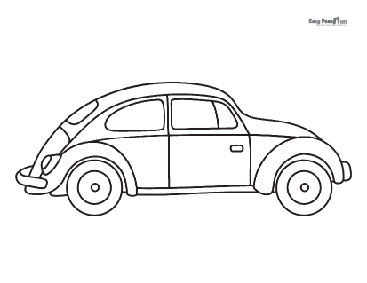 Old Car Coloring Sheet