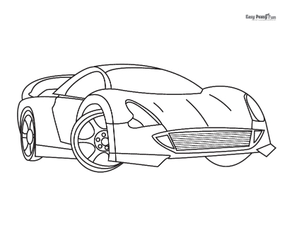 Sports Car Coloring Pages