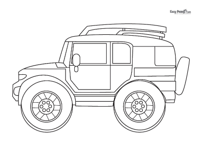 SUV Coloring Page