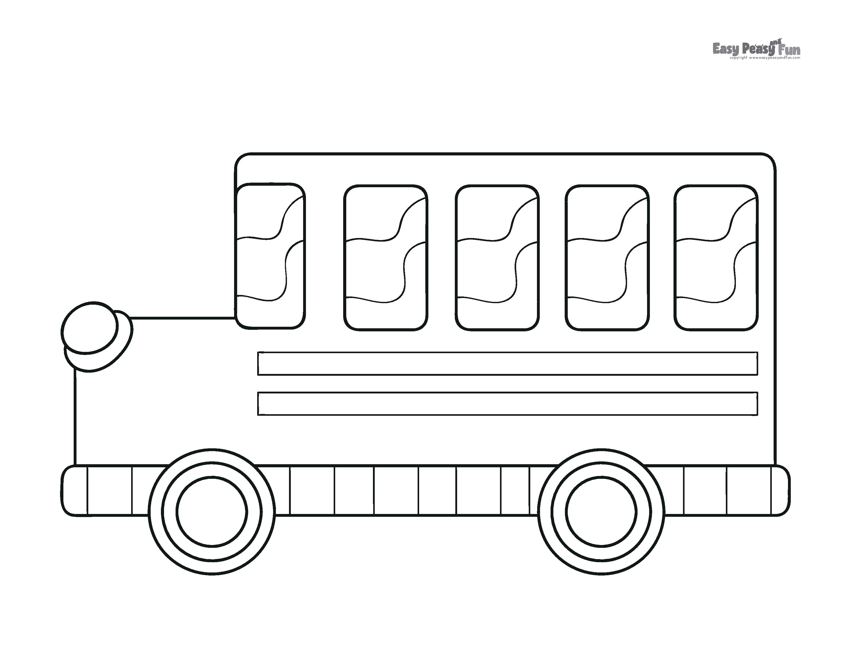 Bus Coloring Sheet