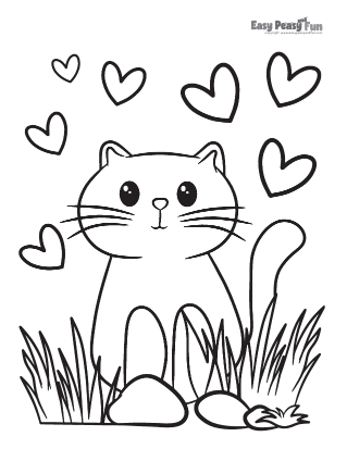 Cat Coloring Page