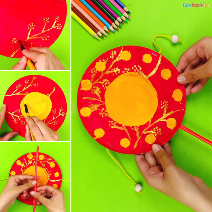 Chinese New Year Drum Craft Idea