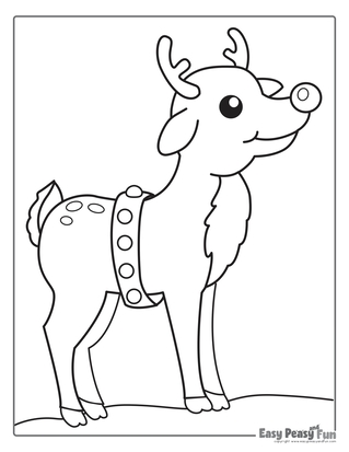 Reindeer Coloring Page