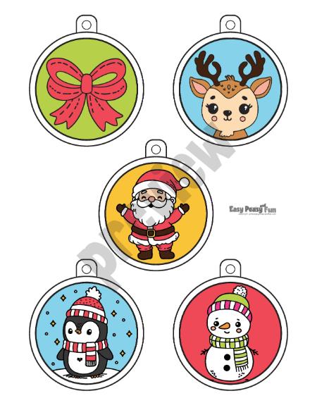 Printable Christmas decorations