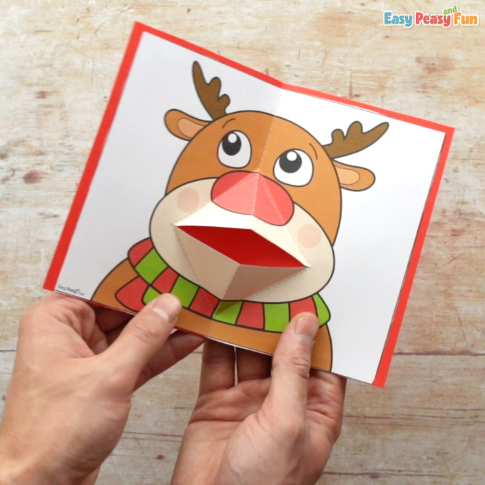 Reindeer Pop up Card