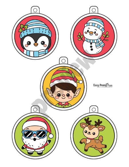 Printable Christmas ornaments