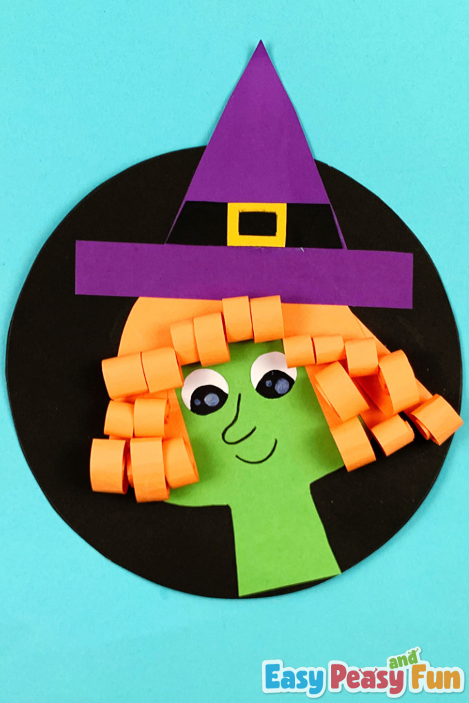 Construction Paper Witch Craft for Kids
