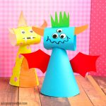 Cute Paper Cone Monster Craft