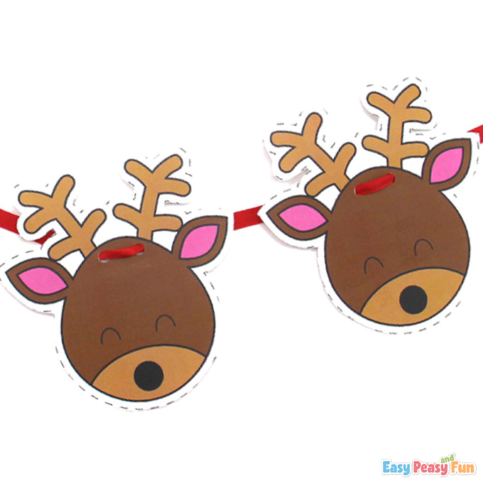 DIIY Reindeer Paper Garland