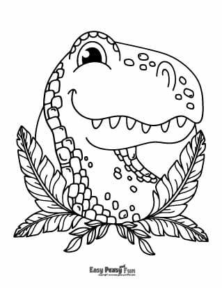 Dino Coloring Page