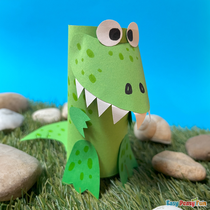 Dinosaur Paper Roll Craft