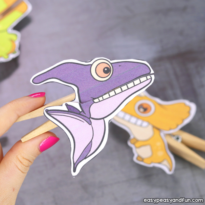 Pterodactyl Clothespin Puppet