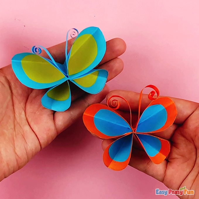 DIY Easy Paper Butterfly Craft