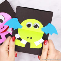 DIY Monster Halloween Card (Cute Monster Craft)