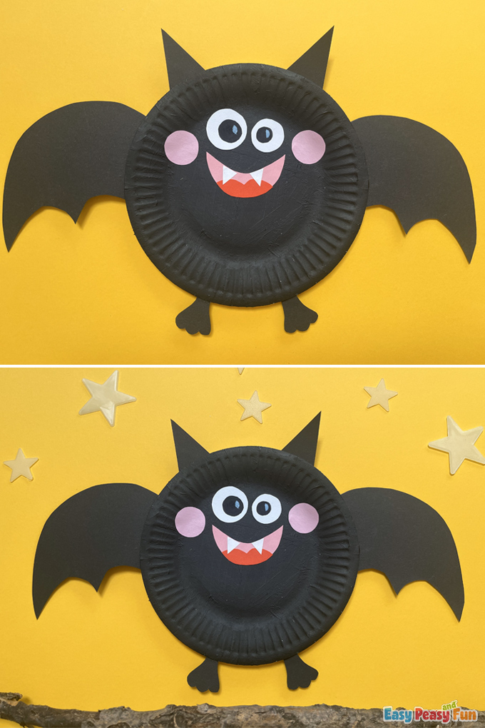 DIY Paper Plate Bat