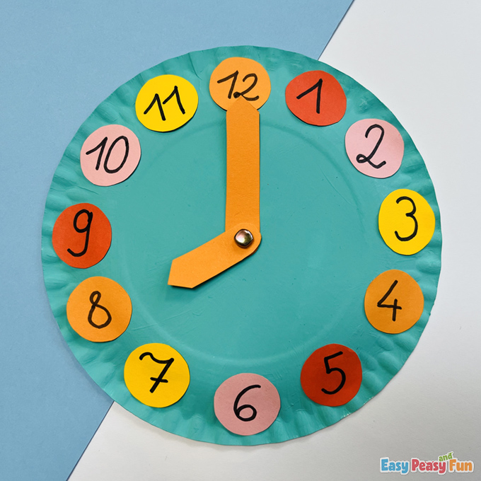 DIY Paper Plate Clock