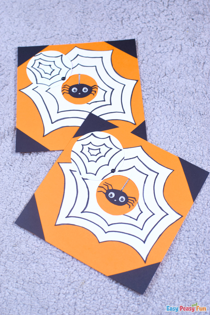 DIY Paper Spider Web