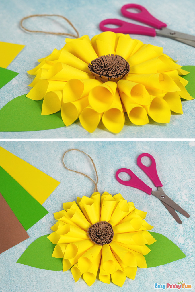 DIY Paper Sunflower Craft