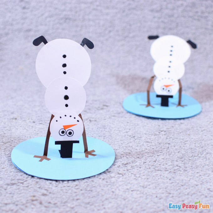 DIY Snowman Paper Card