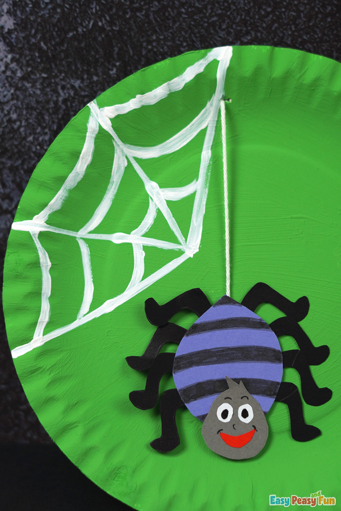 DIY Spider Paper Plate Craft