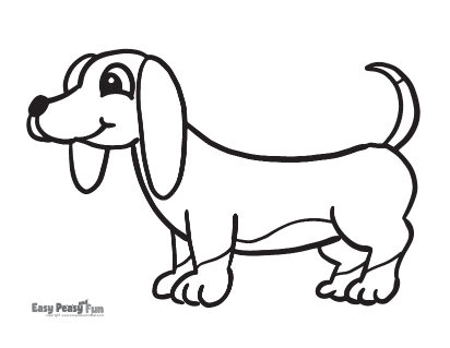 Dachshund Coloring Page