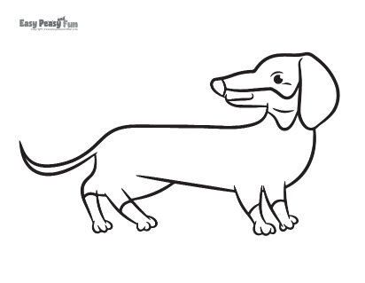 Dachshund Coloring Sheet