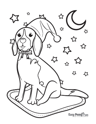 Dog under the Starry Sky
