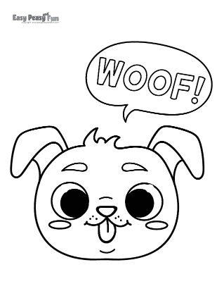 Woof Coloring Page