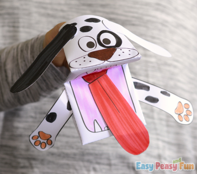 Dog Printable Puppet