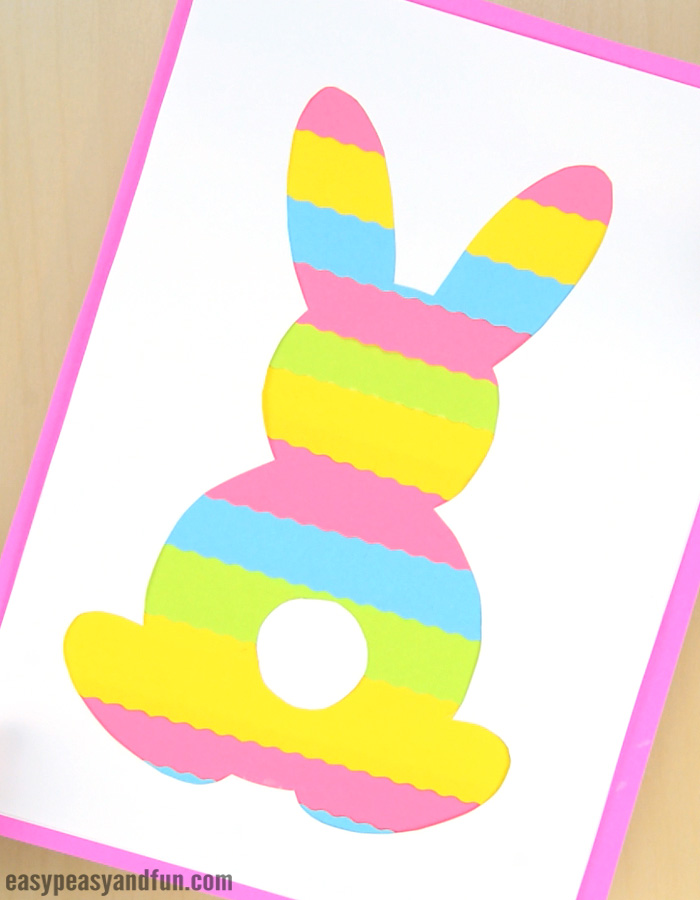 Easter Bunny Silhouette Craft for Kids to Make