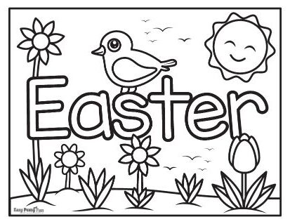 Easter Coloring Sheet