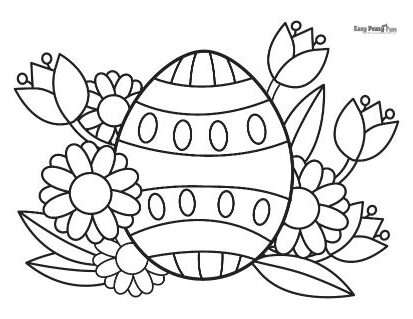 Easter Egg Coloring Page