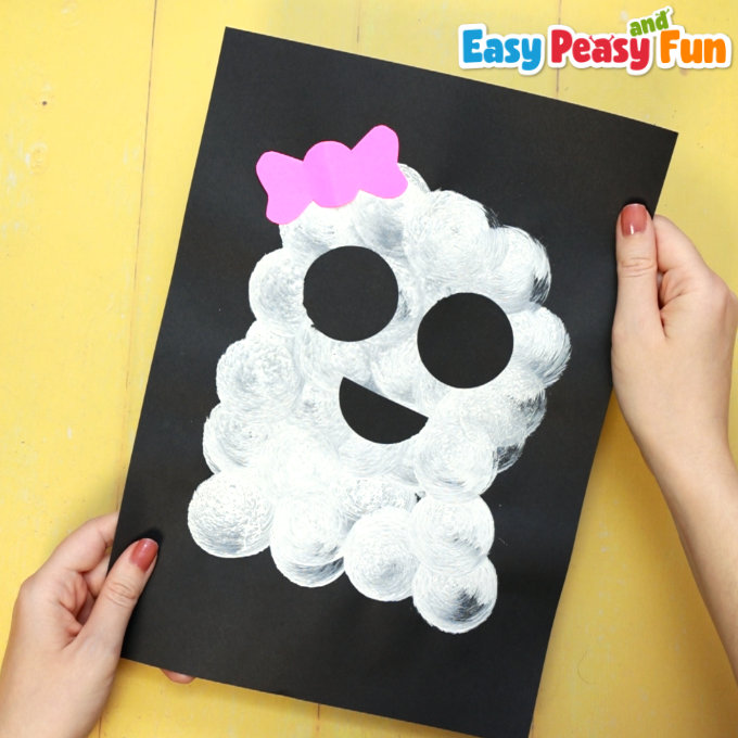 Easy Ghost Art Project for Kids