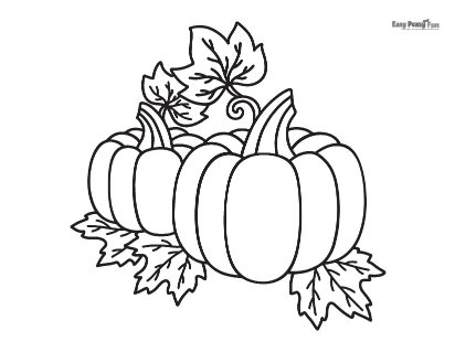 Pumpkins Coloring Page