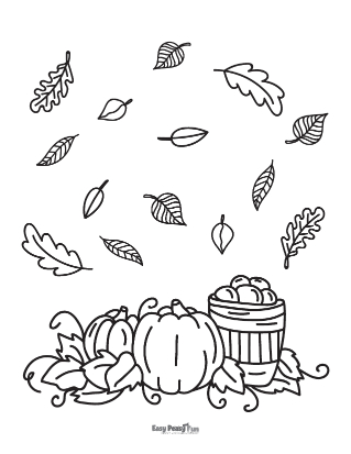 Fall Coloring Page