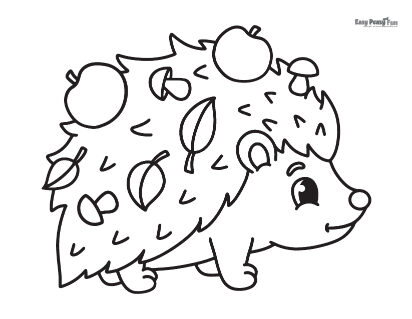 Hedgehog Coloring Page