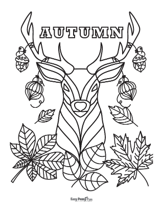 Autumn Coloring Page