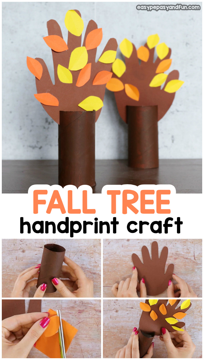 Fall Handprint Tree - Fall Crafts for Kids