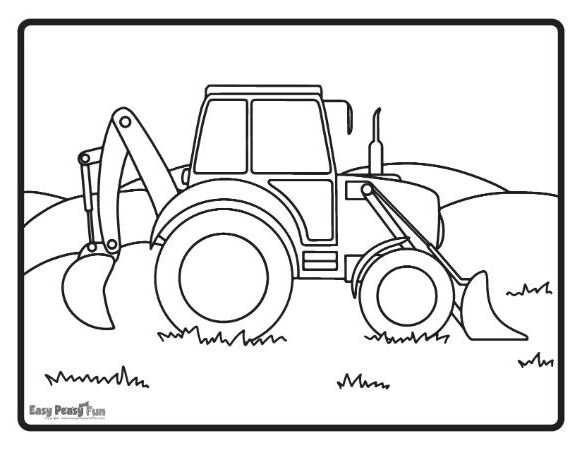 Fram tractor color sheet.
