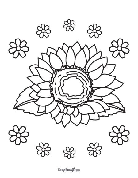 Flowers Coloring Page