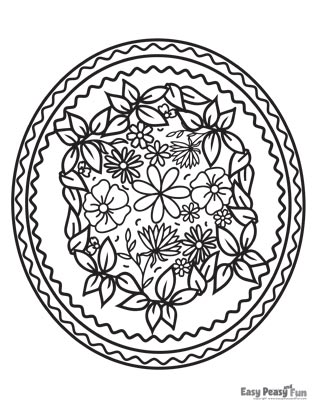 Flowers Coloring Sheet