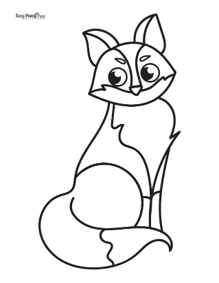 Fox Coloring Page