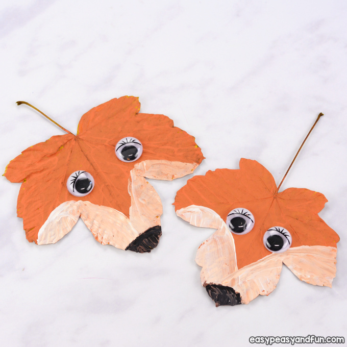 Fox Leaf Craft for Kids