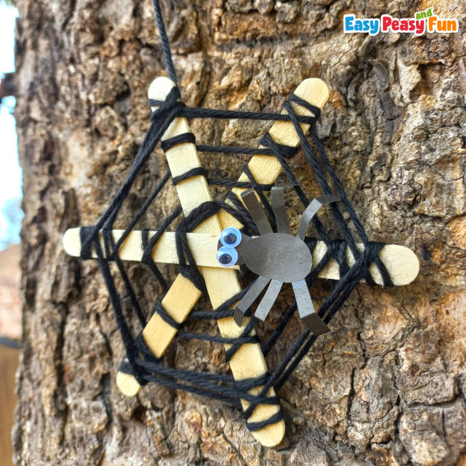 Halloween Spider Web Craft