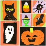 Halloween Torn Paper Art Craft Ideas for Kids